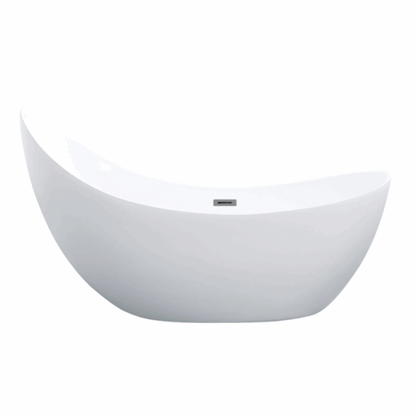 Posh Free Standing Bathtub Gloss White - Image 2