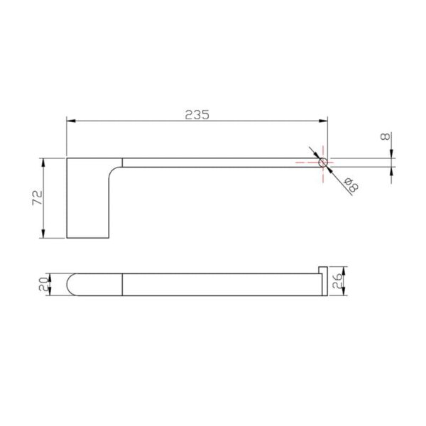 Bellino Hand Towel Rail - Image 2