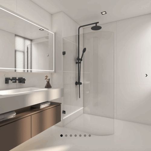 Bend Glass Single Panel WB