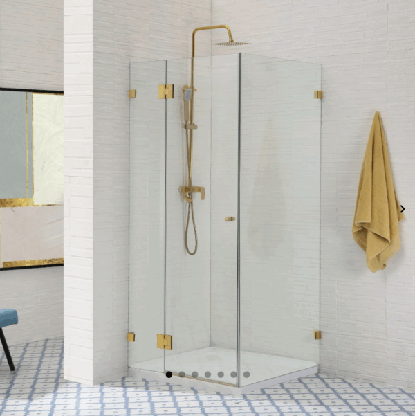 Frameless Pivot Door (Glass to Glass Hinge) L Shape Square - Image 2
