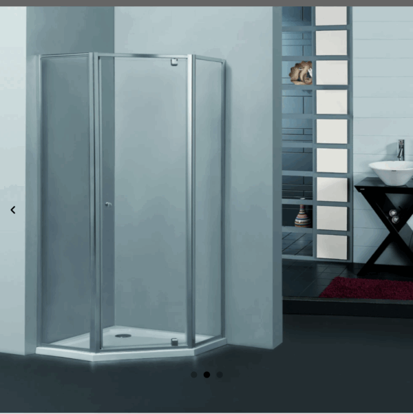 Semi-frame Pivot Door Diamond Shower Screen Australian Standard - Image 2