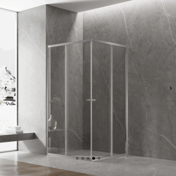 Semi Frameless Corner Double Sliding Door - Image 4
