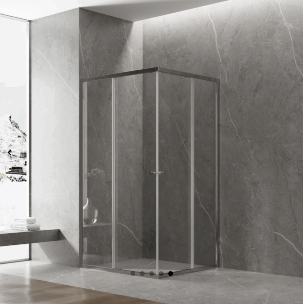 Semi Frameless Corner Double Sliding Door - Image 5